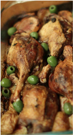 Duck Legs with Green Olives