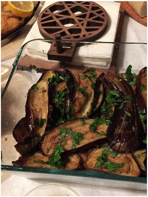 Eggplant with Yogurt Dill Sauce